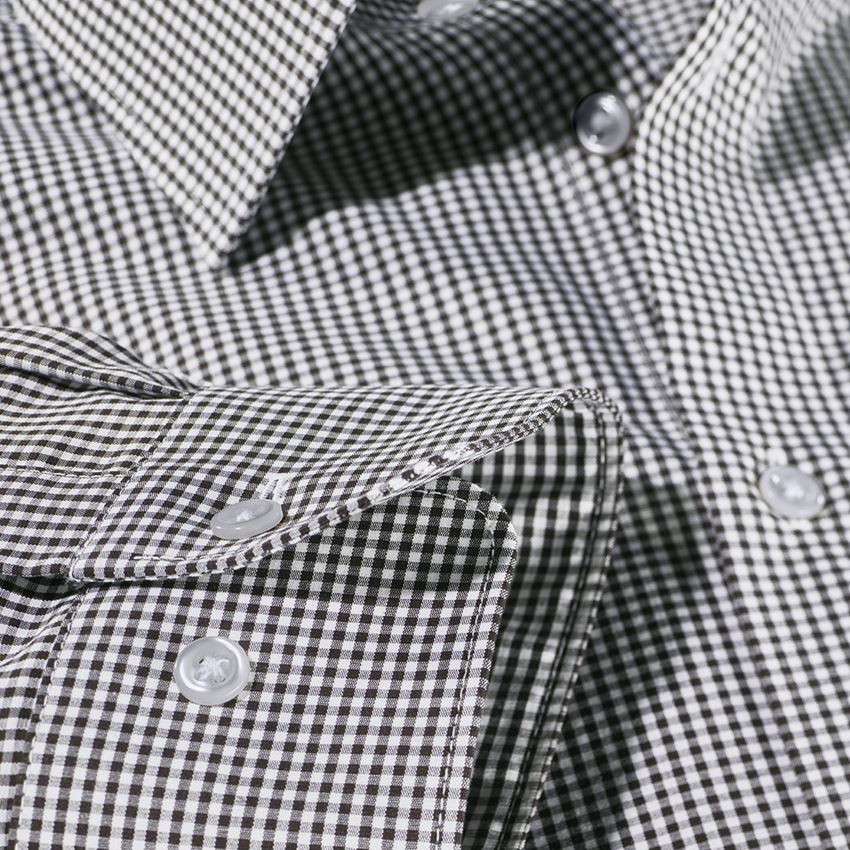Onderwerpen: e.s. Business overhemd cotton stretch, slim fit + zwart geruit 4