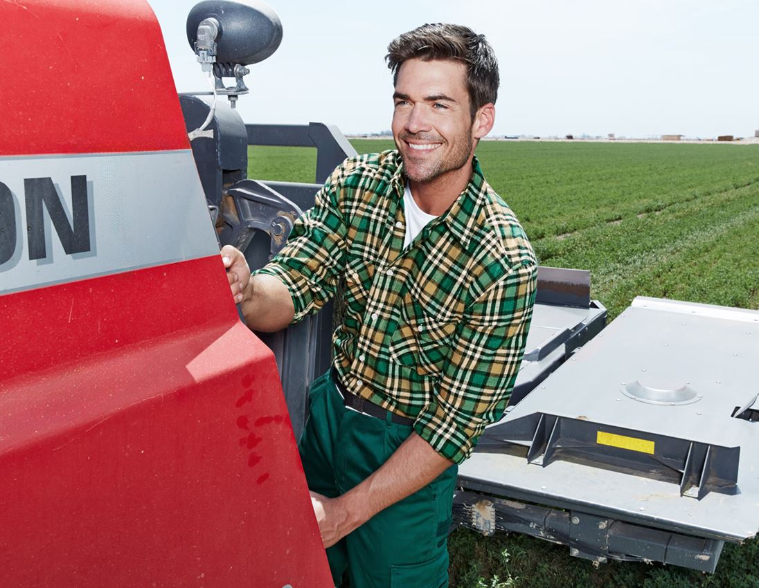 Bovenkleding: Katoenen hemd Bergen, extra lang + groen/zwart/pleister 1