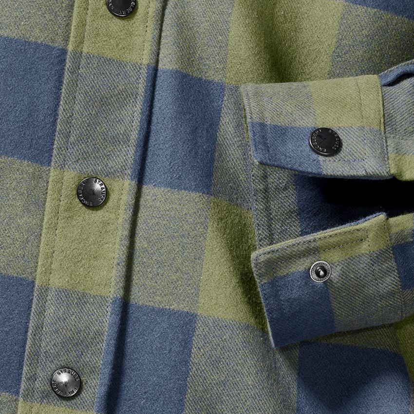 Bovenkleding: Ruitjeshemd e.s.iconic + berggroen/oxideblauw 2