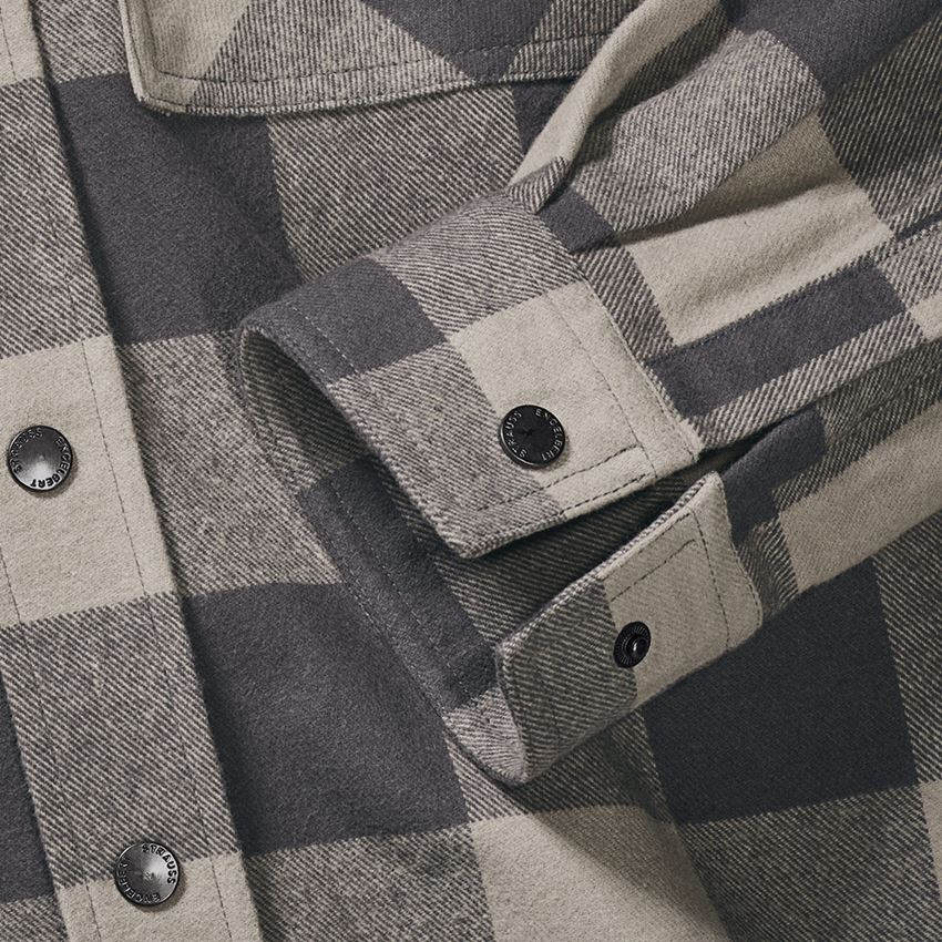 Bovenkleding: Allseason ruitjeshemd e.s.iconic + dolfijngrijs/carbongrijs 2