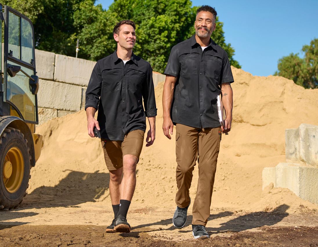 Bovenkleding: Werkhemden e.s.t:aktik, korte mouw + zwart 3