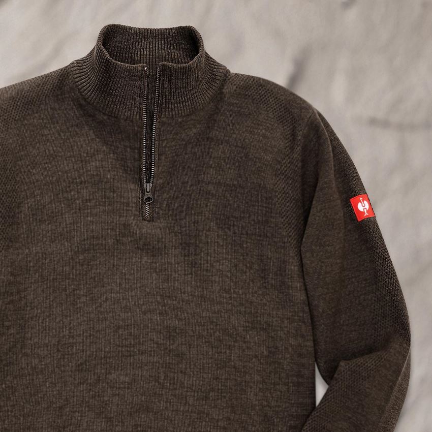 Bovenkleding: e.s. Gebreide Schipperstrui + schors melange 2