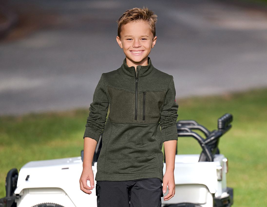 Bovenkleding: Schipperstrui climacell e.s.dynashield, kinderen + tijm melange