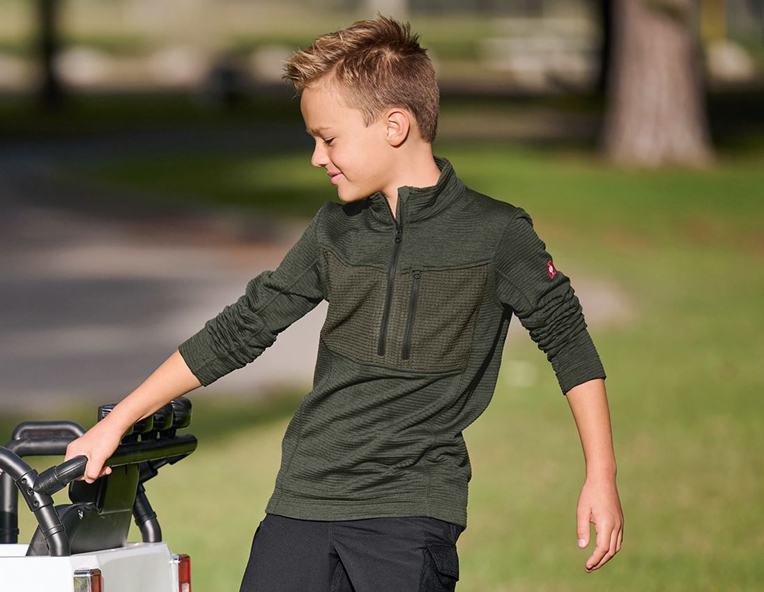 Bovenkleding: Schipperstrui climacell e.s.dynashield, kinderen + tijm melange 1