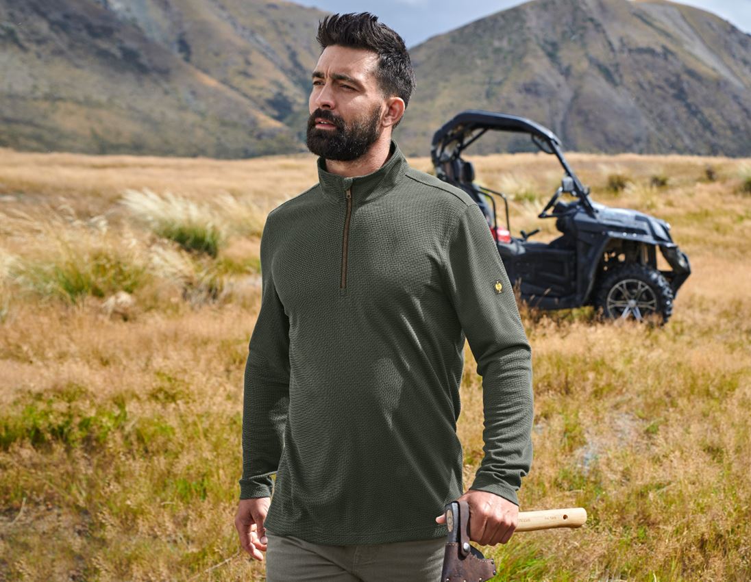 Bovenkleding: Schipperstrui e.s.vintage + camouflagegroen