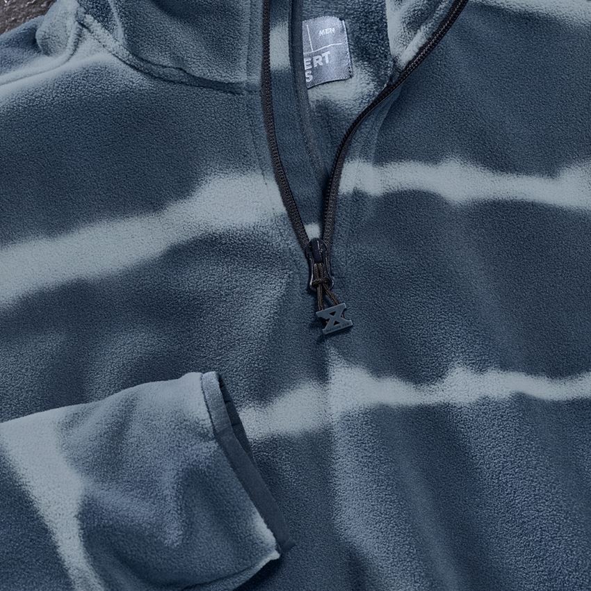 Onderwerpen: Fleece schipperstrui tie-dye e.s.motion ten + leisteenblauw/rookblauw 2