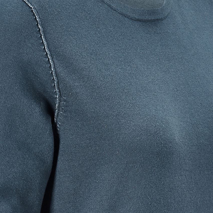 Bovenkleding: Gebreide pullover e.s.iconic, dames + oxideblauw 2