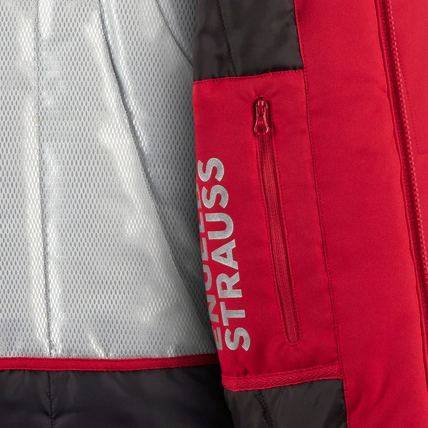 Werkjassen: Softshelljack e.s.motion + rood/zwart 2
