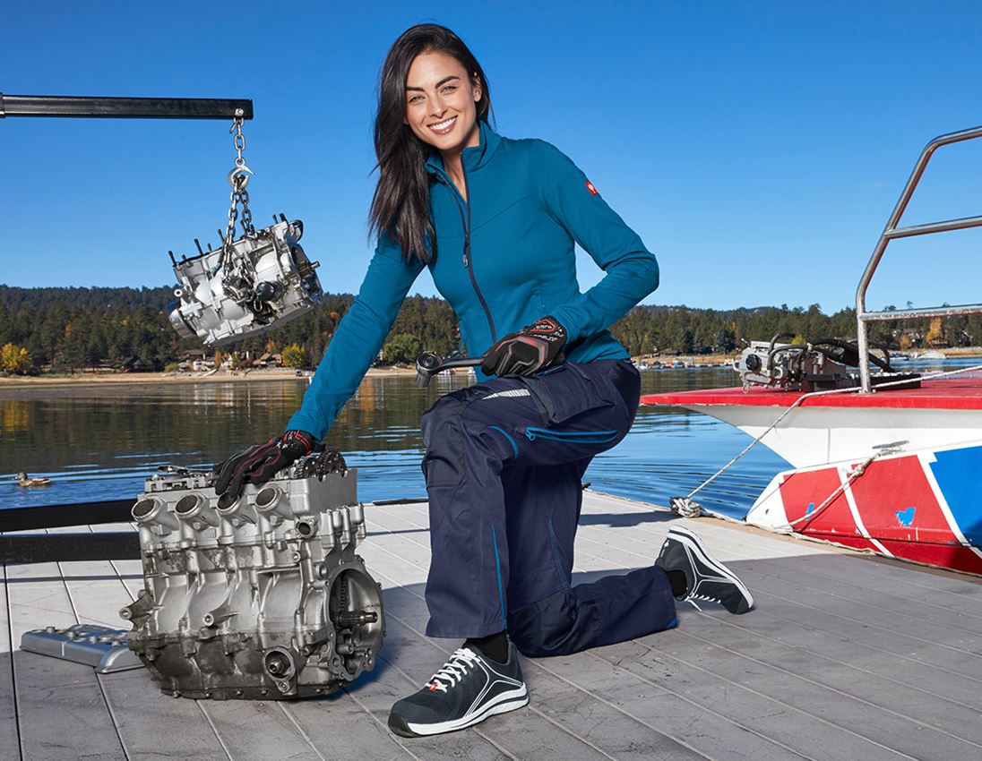 Werkjassen: FIBERTWIN® clima-pro jack e.s.motion 2020, dames + atol/donkerblauw 1