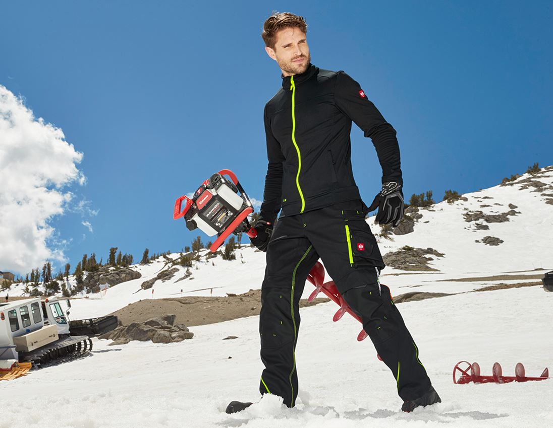 Werkjassen: FIBERTWIN® clima-pro jack e.s.motion 2020 + zwart/signaalgeel 2