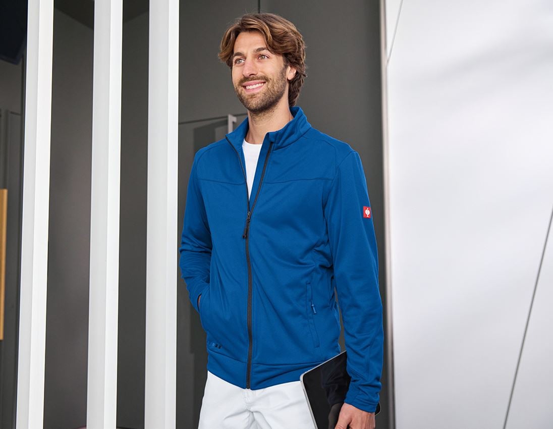 Werkjassen: FIBERTWIN® clima-pro jack e.s.motion 2020 + gentiaanblauw/grafiet