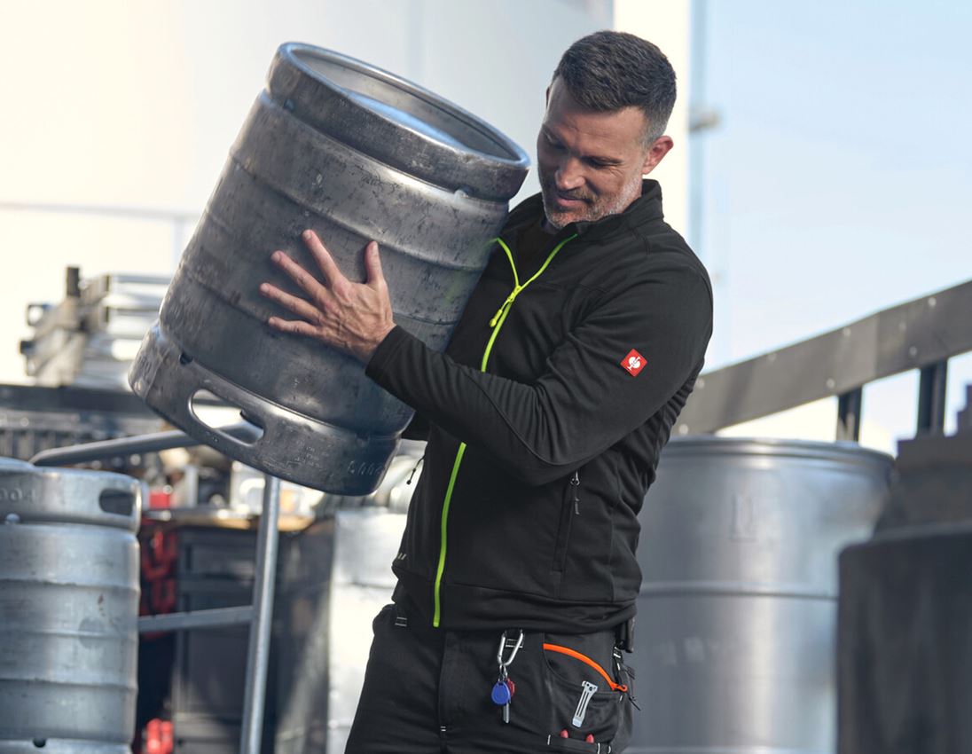 Werkjassen: FIBERTWIN® clima-pro jack e.s.motion 2020 + zwart/signaalgeel 1