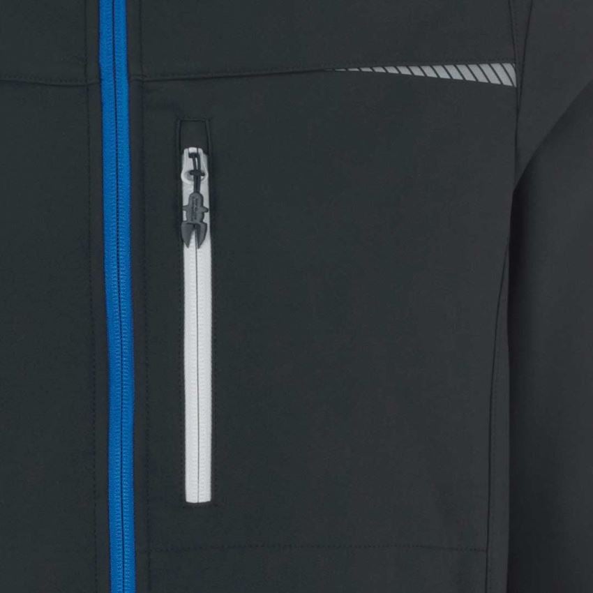 Werkjassen: Softshelljack e.s.motion 2020 + grafiet/gentiaanblauw 2