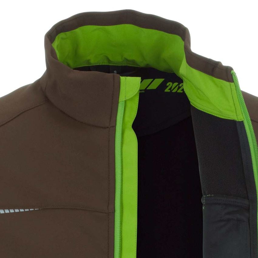 Werkjassen: Softshelljack e.s.motion 2020 + kastanje/zeegroen 2