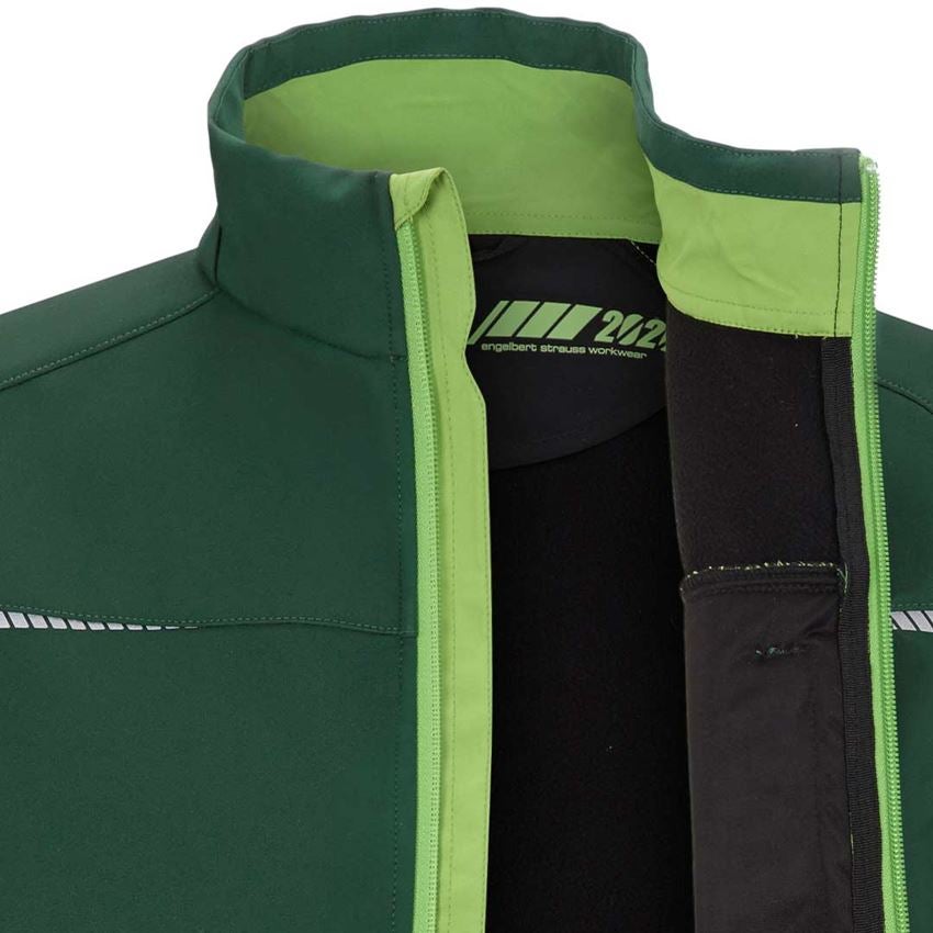 Werkjassen: Softshelljack e.s.motion 2020 + groen/zeegroen 2