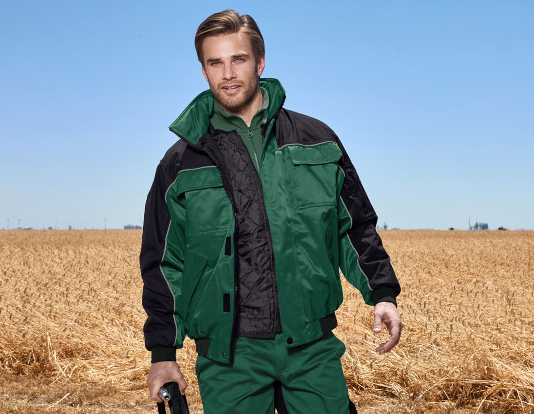 Werkjassen: Functionele jack e.s.image + groen/zwart 3