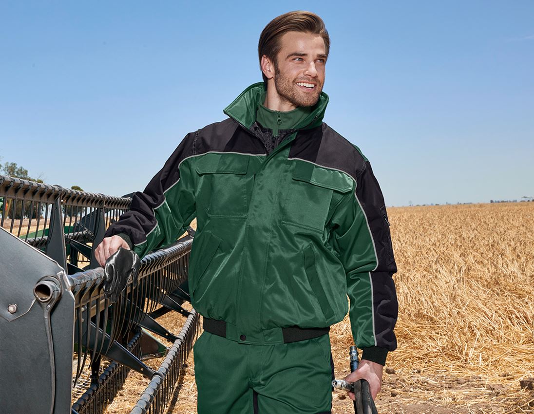 Werkjassen: Functionele jack e.s.image + groen/zwart 4