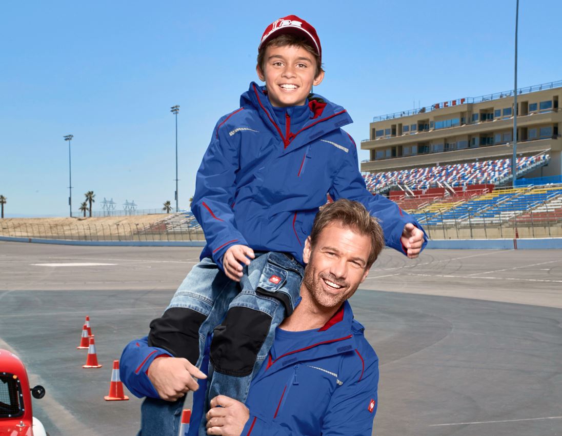 Jassen: Functioneel 3 in 1 jack e.s.motion 2020, kinderen + korenblauw/vuurrood 2