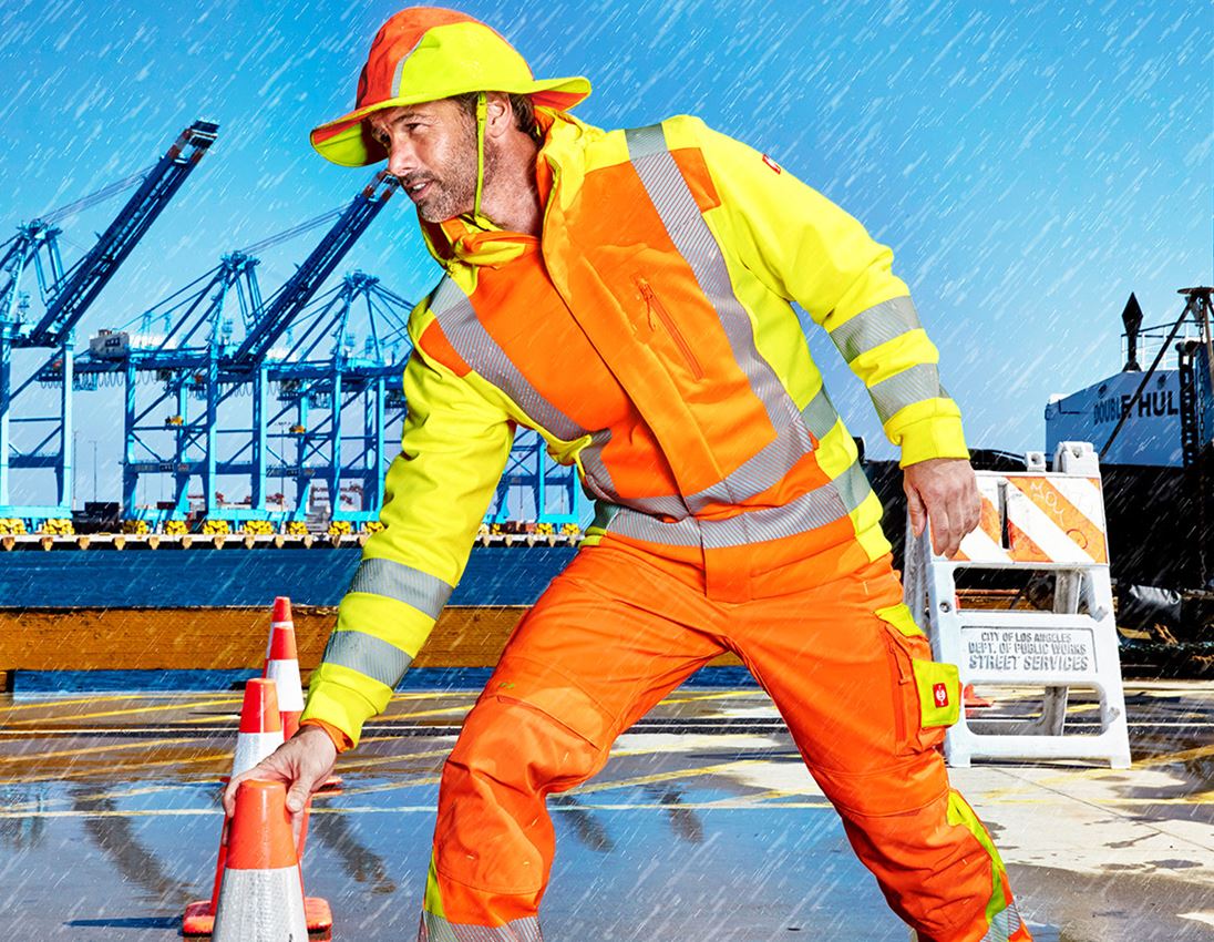Werkjassen: Veiligheids winter-softshelljack e.s.motion 2020 + signaaloranje/signaalgeel 1