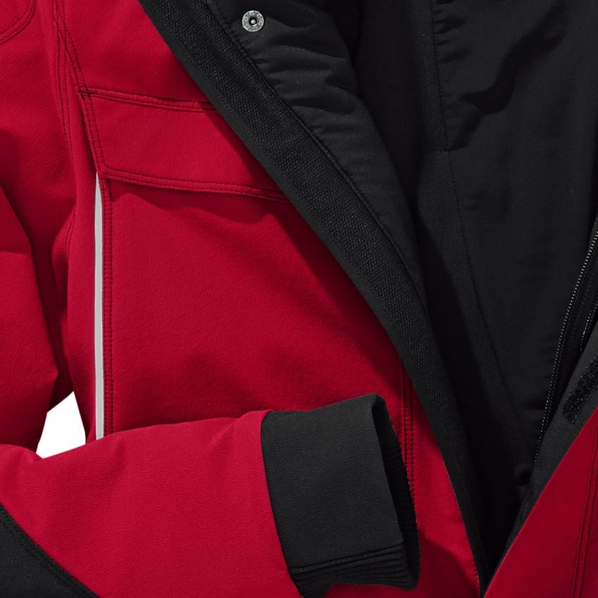 Werkjassen: Winter functionele jack e.s.dynashield + vuurrood/zwart 2