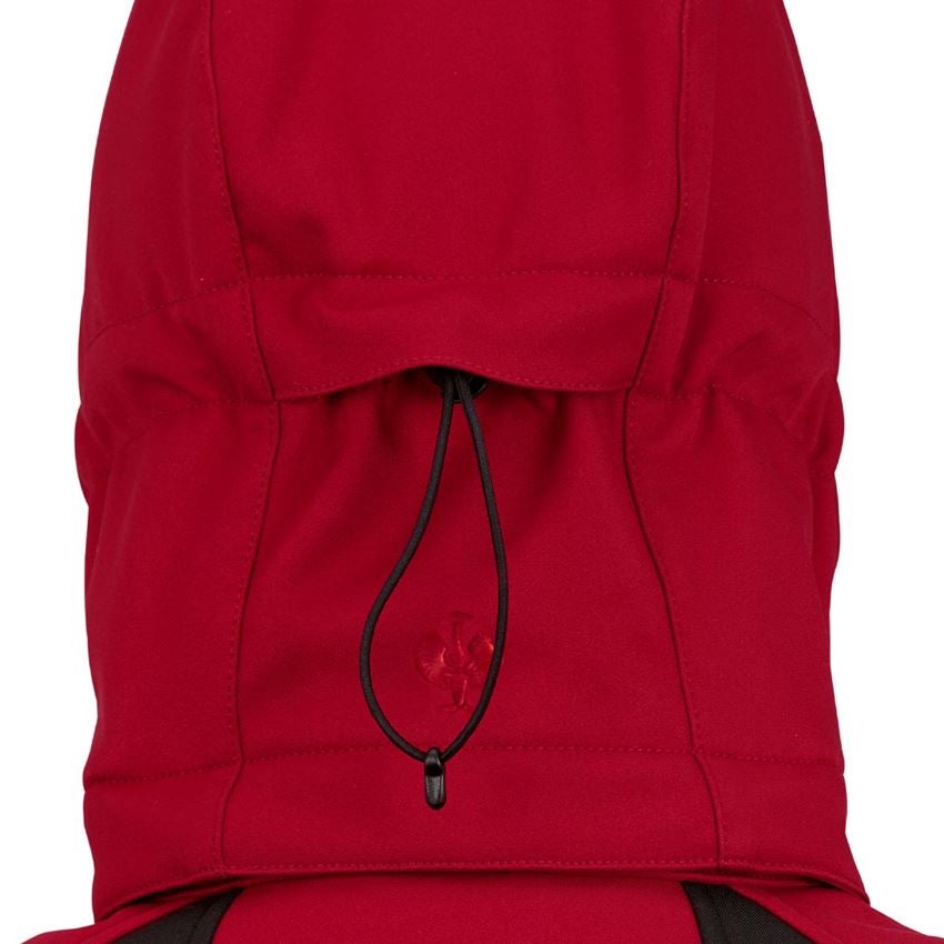 Werkjassen: Winter softshelljack e.s.vision + rood/zwart 2
