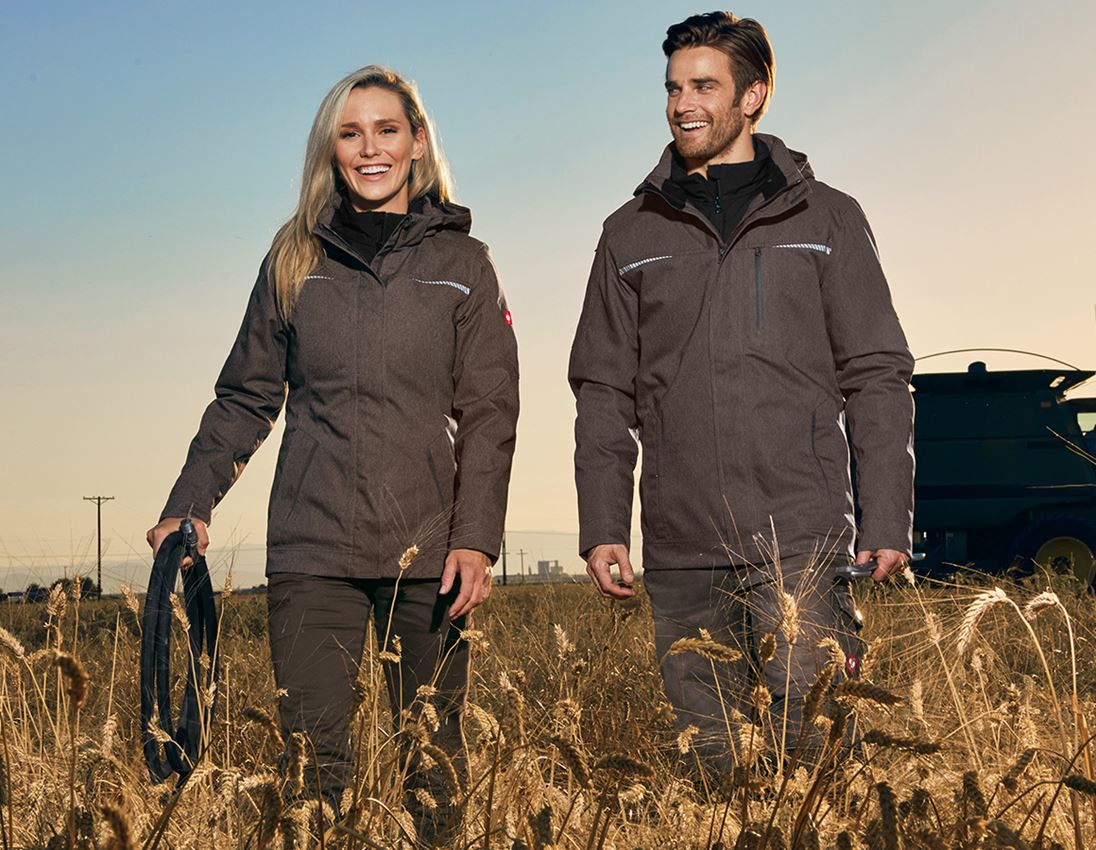 Werkjassen: Functionele jack e.s.motion denim, dames + kastanje 3