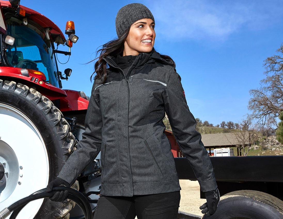 Werkjassen: Functionele jack e.s.motion denim, dames + grafiet