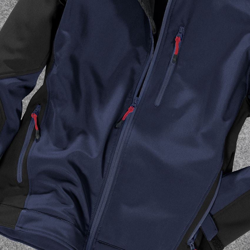 Werkjassen: Softshelljack dryplexx® softlight + donkerblauw/zwart 2