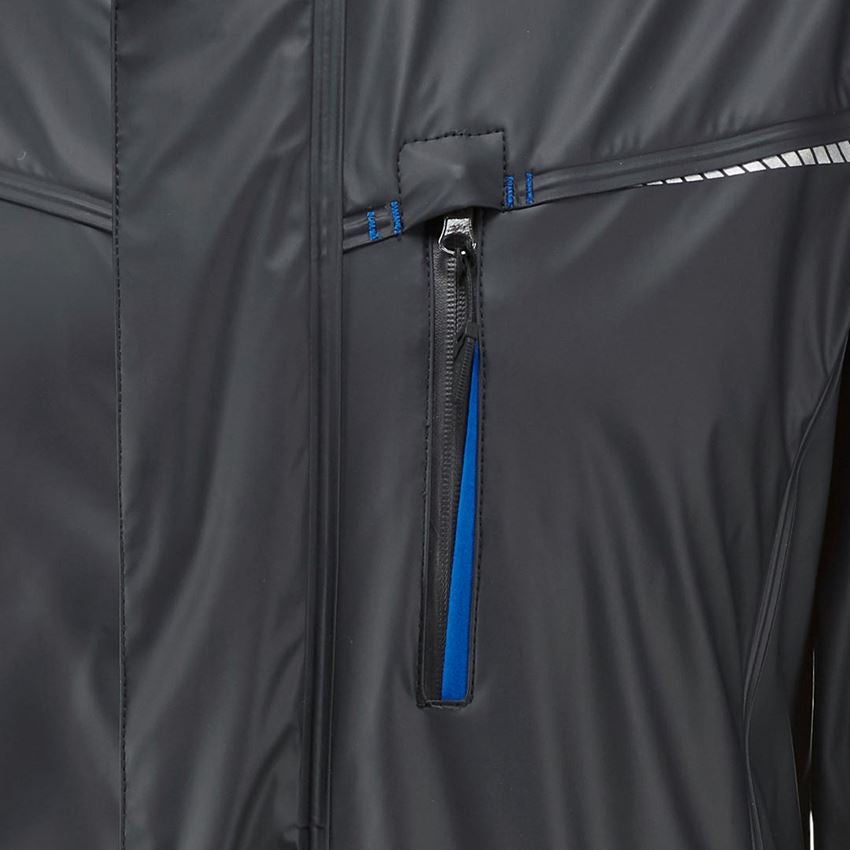 Werkjassen: Regenjack e.s.motion 2020 superflex + grafiet/gentiaanblauw 2