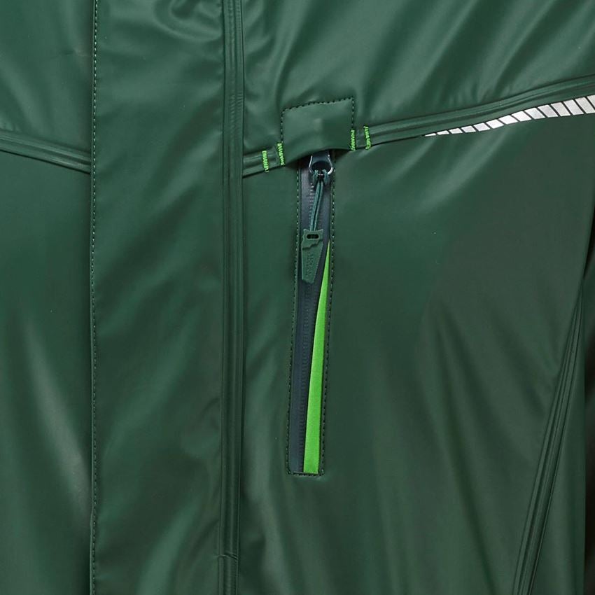 Werkjassen: Regenjack e.s.motion 2020 superflex + groen/zeegroen 2