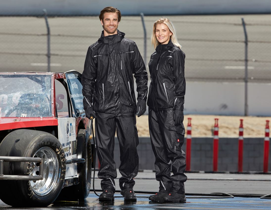 Onderwerpen: Regenjack e.s.motion 2020 superflex + zwart/platina 3
