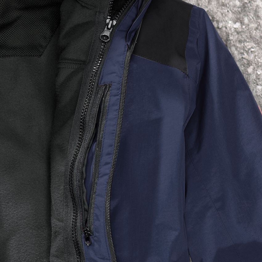 Werkjassen: e.s. 3 in 1 functionele jack, heren + donkerblauw/zwart 2