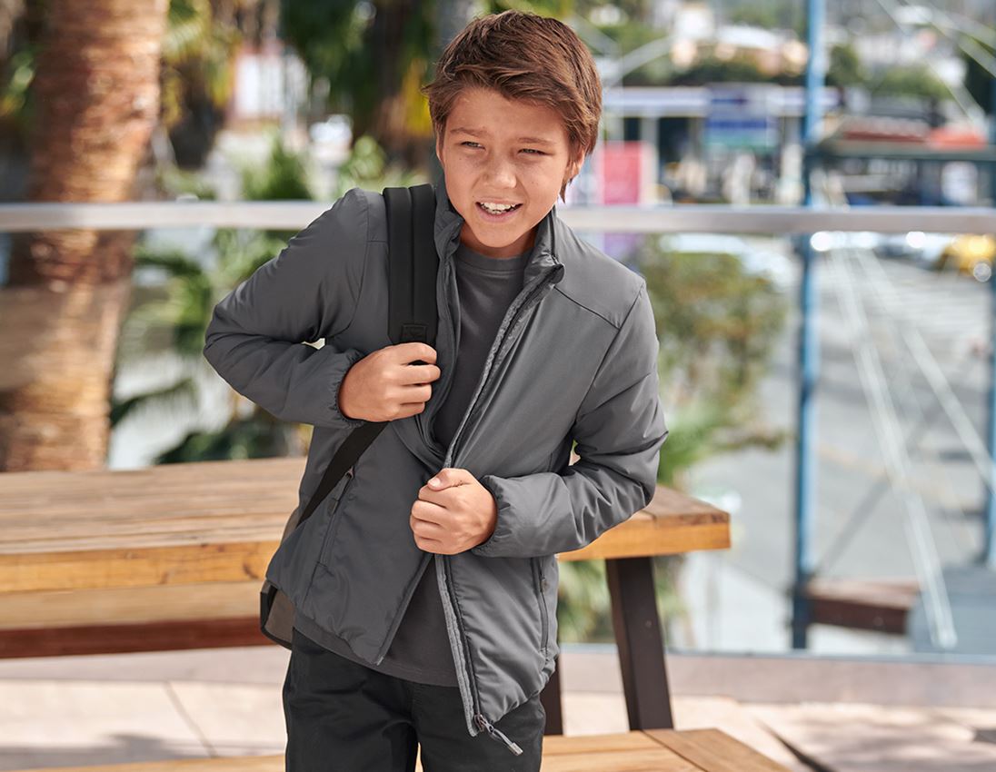 Jassen: e.s. padded-jack CI, kinderen + antraciet