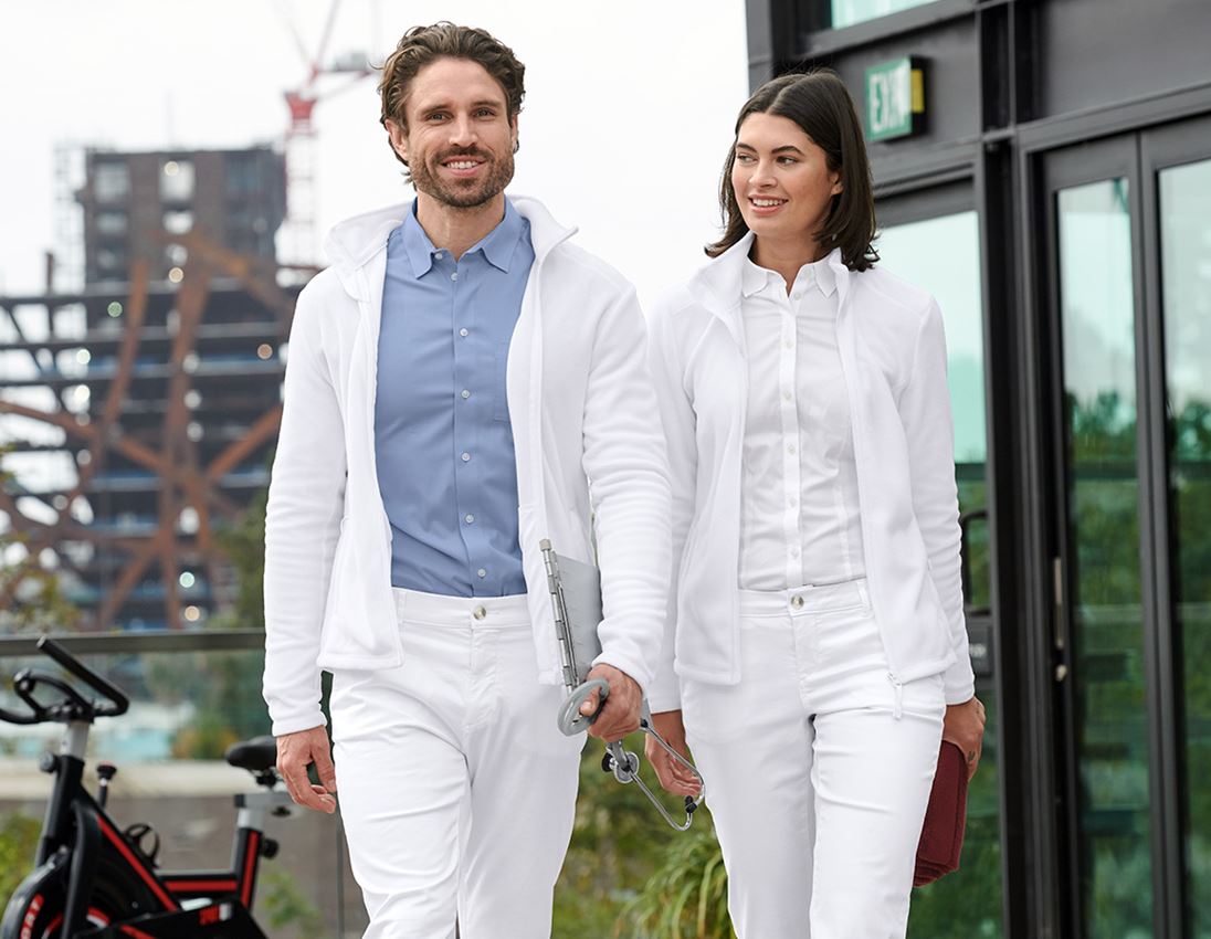 Werkjassen: e.s. Fleecejack CI + wit 1