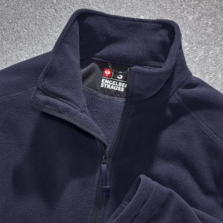 Werkjassen: e.s. Fleecejack CI + donkerblauw 2
