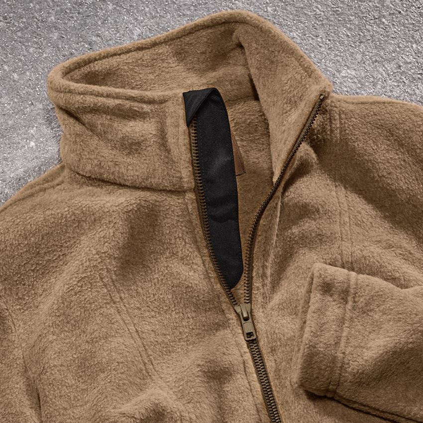 Werkjassen: Fleecejack e.s.vintage, dames + sepia melange 2