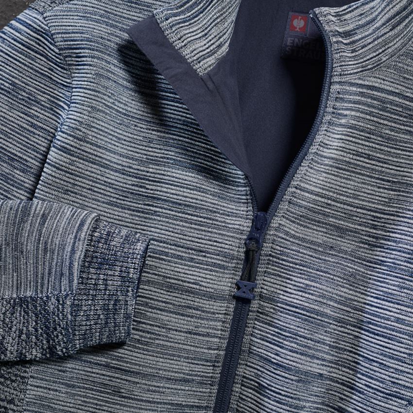 Werkjassen: Gebreid jack e.s.motion ten + leisteenblauw 2