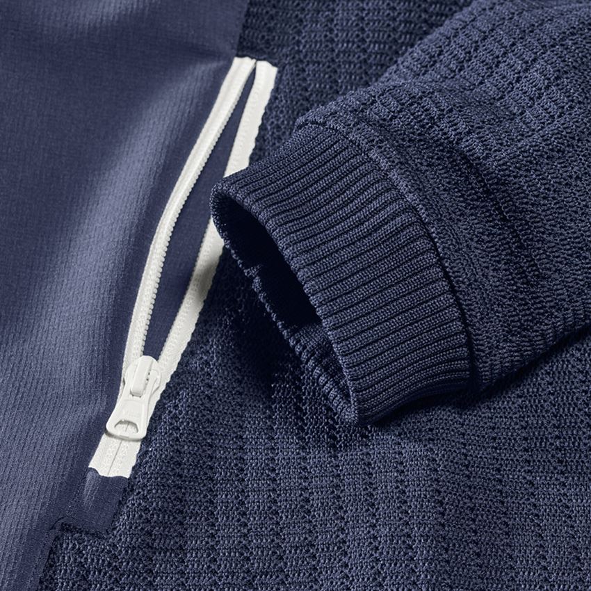 Onderwerpen: Hybride gebreid jack e.s.trail + diepblauw/wit 2