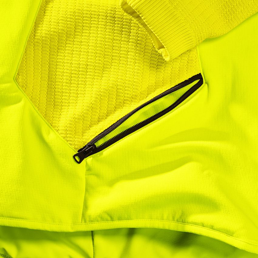 Werkjassen: Hybride gebreide jack met capuchon e.s.trail + zuurgeel/zwart 2