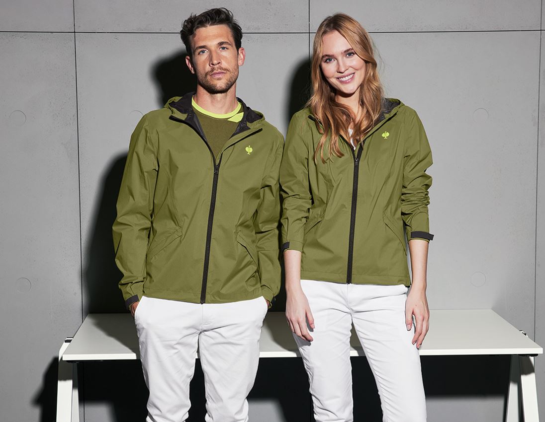 Werkjassen: Windbreaker light-pack e.s.trail + jeneverbesgroen/limegroen 2