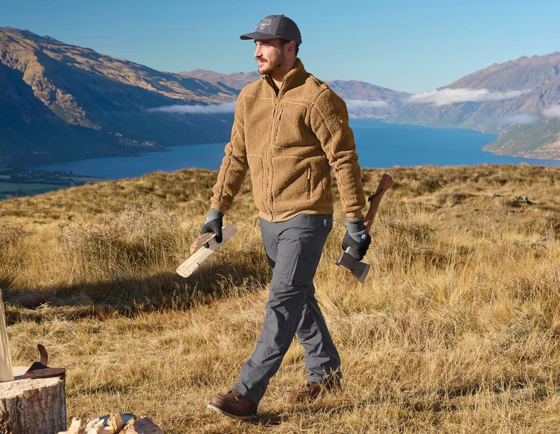 Werkjassen: Vezelbontjack e.s.e:pic + amandelbruin 1