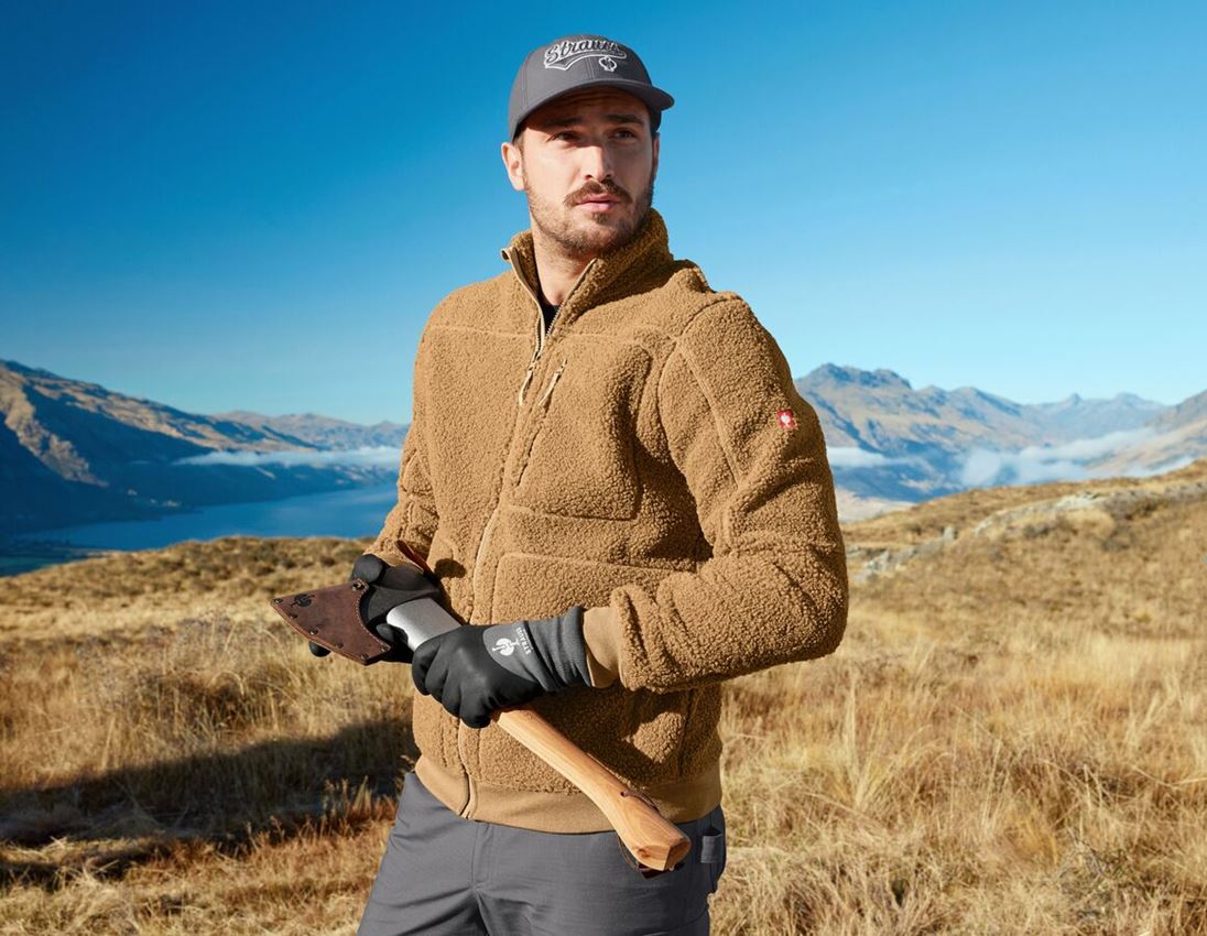 Werkjassen: Vezelbontjack e.s.e:pic + amandelbruin