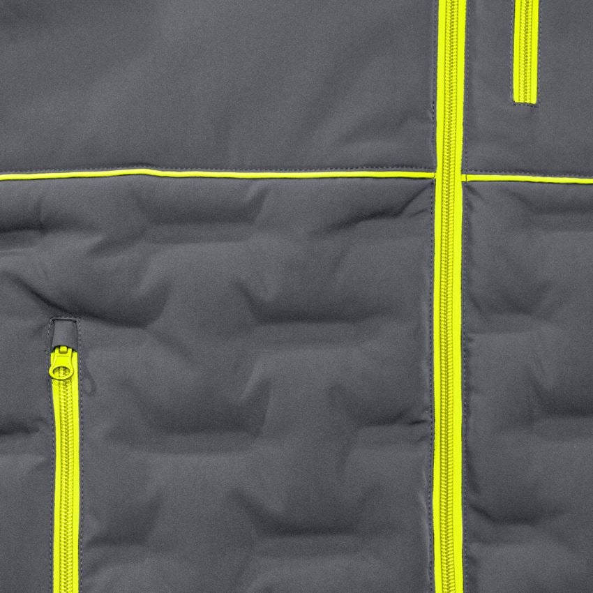 Werkjassen: Padded-winterjas e.s.line.core + carbongrijs/signaalgeel 2