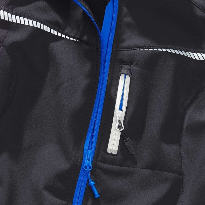 Werkvesten: Softshell-bodywarmer e.s.motion 2020, dames + grafiet/gentiaanblauw 2