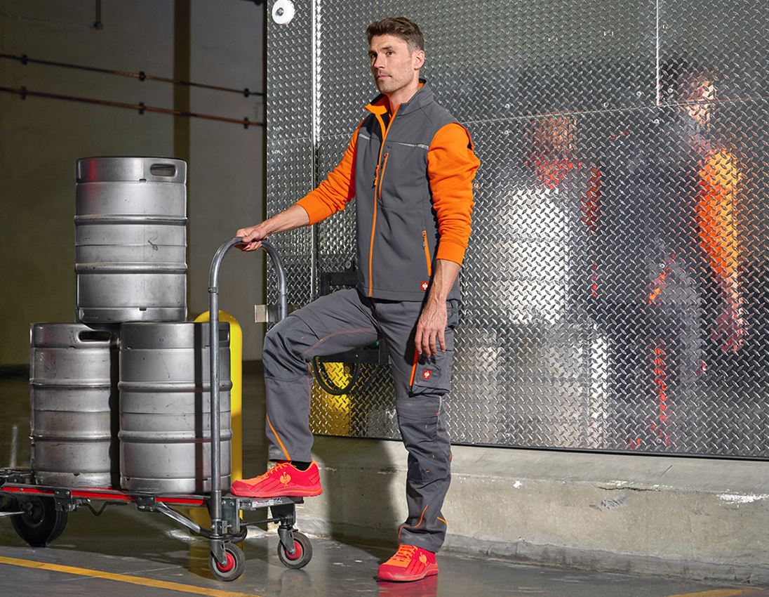 Onderwerpen: Softshell-bodywarmer e.s.motion 2020 + antraciet/signaaloranje 4