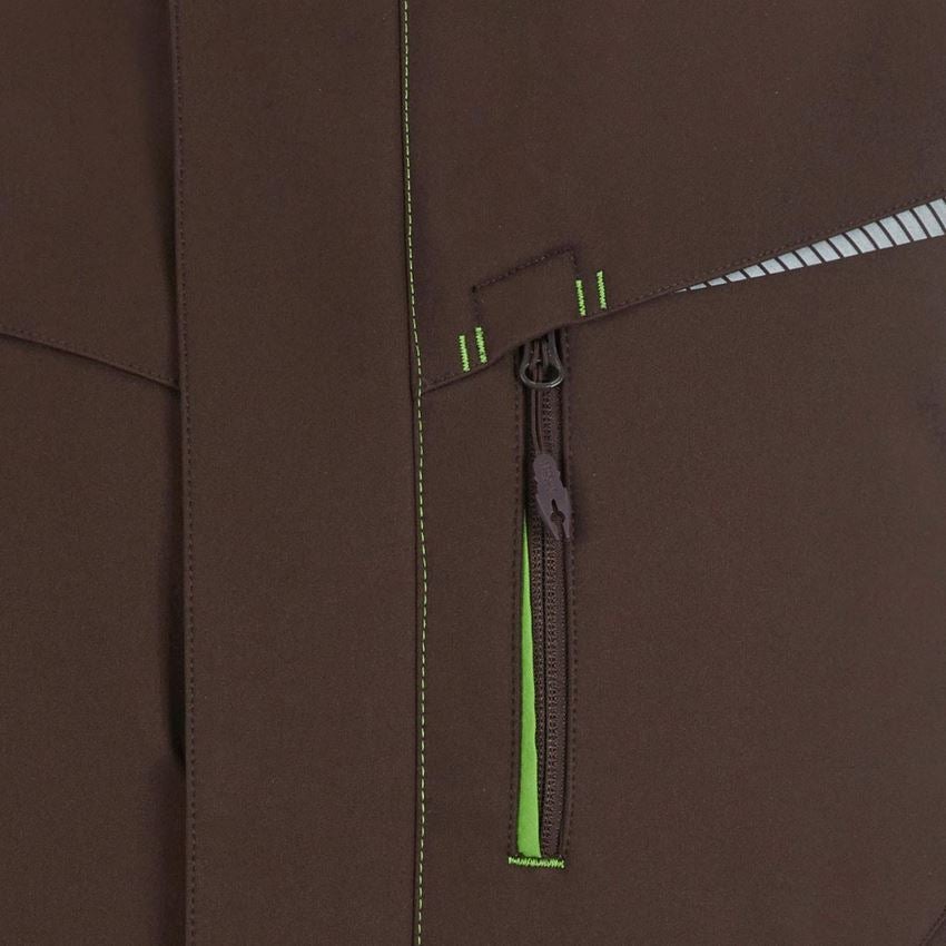 Werkvesten: Winter-softshellbodywarmer e.s.motion 2020 + kastanje/zeegroen 2