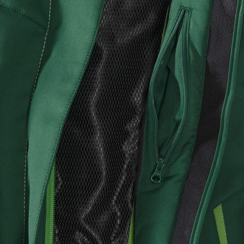 Werkvesten: Winter softshellbodywarmer e.s.motion 2020, dames + groen/zeegroen 2