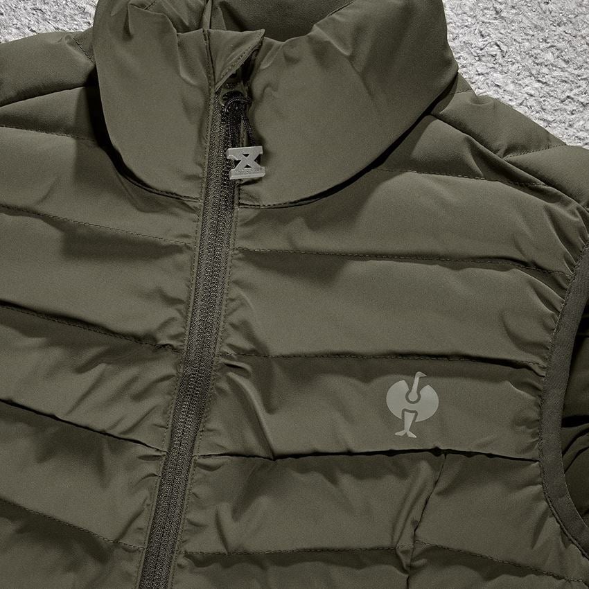 Werkvesten: Bodywarmer e.s.motion ten, dames + camouflagegroen 2