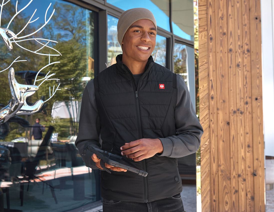 Werkvesten: Verwarmingsvest e.s.ambition + zwart