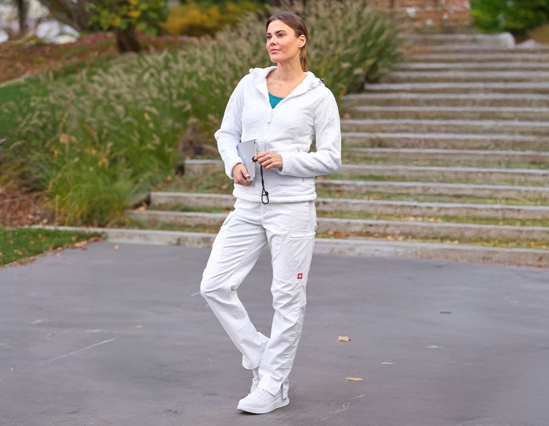 Werkbroeken: e.s. Werkbroek pocket, dames + wit 1